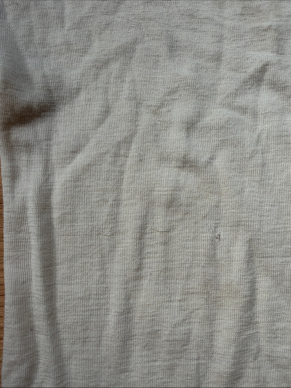 Cosilana German merino wool/silk crewneck cream short sleeve top sz EUR 152 - Picture 9 of 15